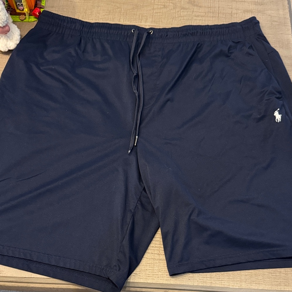 Polo Ralph Lauren Navy Athletic Shorts with Drawstring